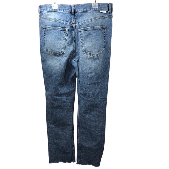 Boyish The Dempsey Jeans Sz 28 Stretch High Rise Slim Straight In Mirror Denim - Picture 3 of 8